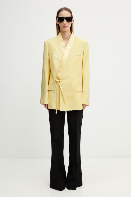 Kenzo Blazer / Gilet marynarka z dodatkiem wełny damska FG52VE2809TX