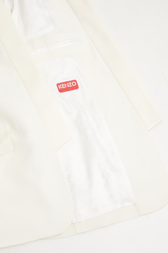 Kenzo Blazer / Gilet marynarka wełniana damska FG52VE2839TF beżowy