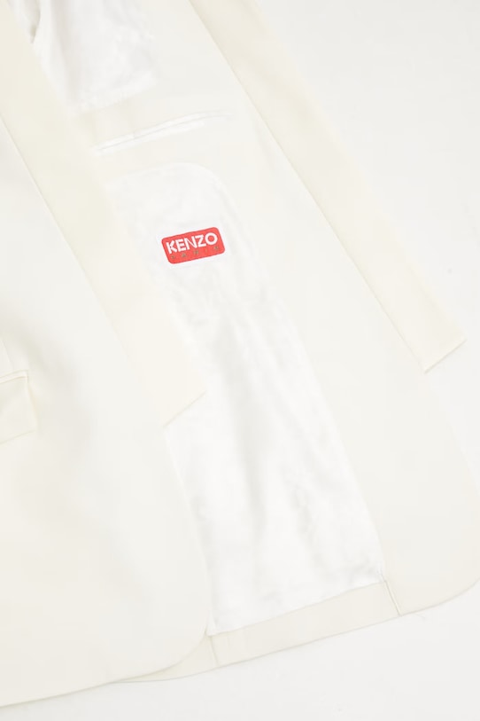 Kenzo Blazer / Gilet marynarka wełniana damska FG52VE2839TF beżowy