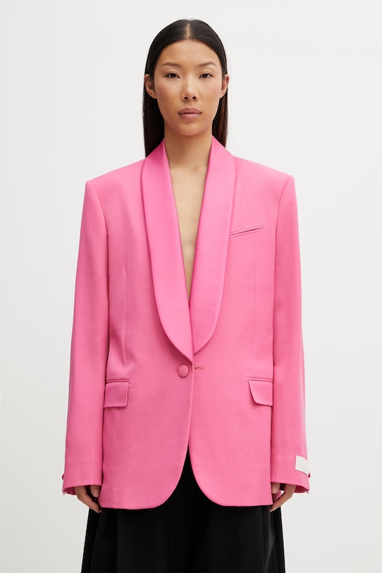 Kenzo Blazer / Gilet oblekové sako vlnené dámske ružová FG52VE2859TF