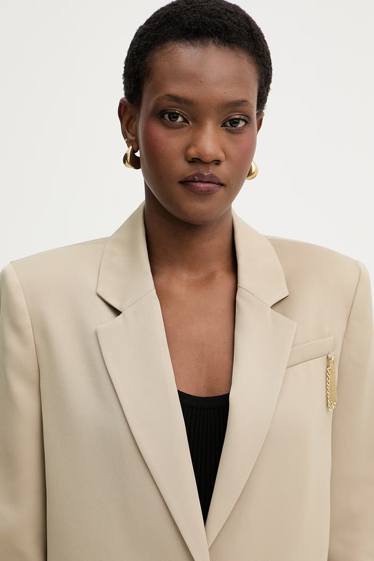 Armani Exchange ženski enoredni suknjič bež XW001953.AF21553