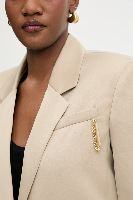 Armani Exchange ženski enoredni suknjič XW001953.AF21553 bež