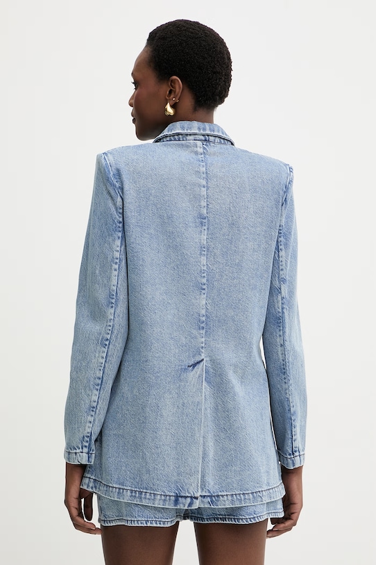 Oblečenie Armani Exchange jednoradové sako dámske rifľové XW002262.AF21338 modrá