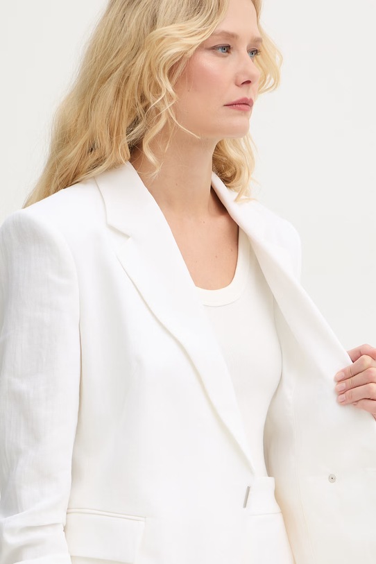 BOSS двубортный пиджак женский льняной Jia8 50557249