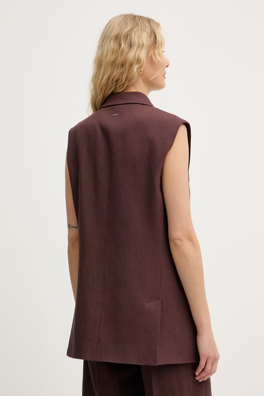 Odzież BOSS kamizelka damska Jankania 50557435 brązowy