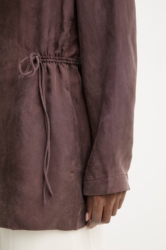 BOSS jednoradové sako dámske z lyocellu JASIANATI 50568325 hnedá