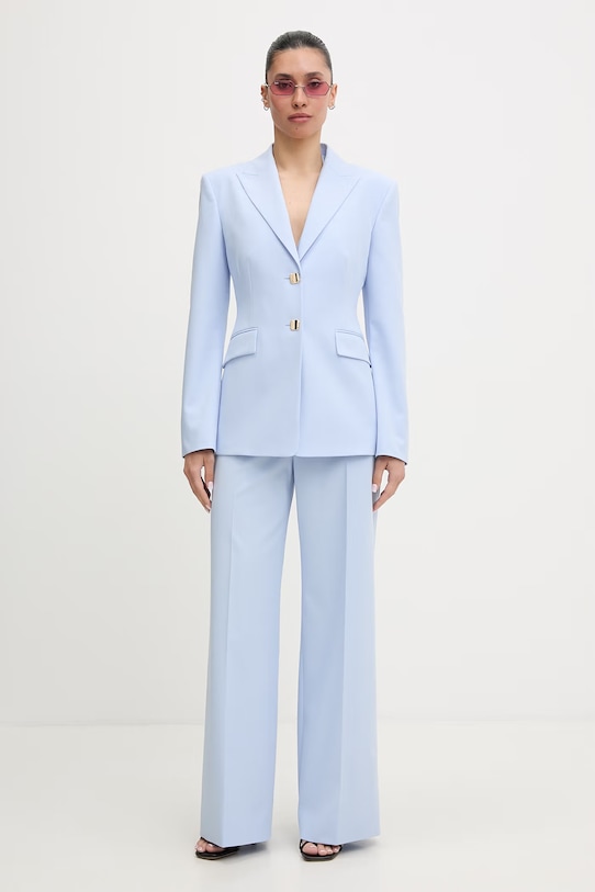 HUGO jednořadé sako dámské Asmalla 50561450 modrá SS26