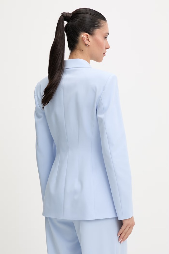 Oblečení HUGO jednořadé sako dámské Asmalla 50561450 modrá