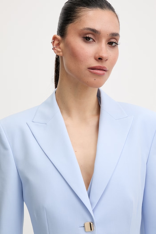 HUGO jednořadé sako dámské Asmalla modrá 50561450