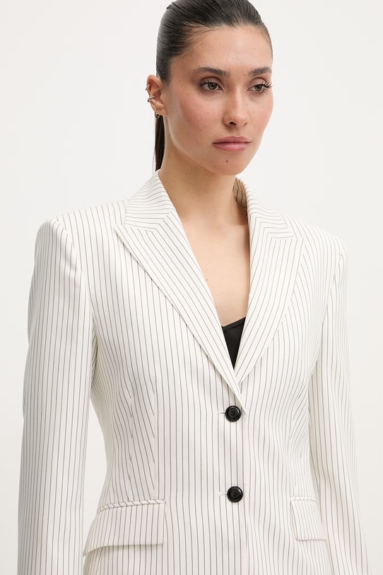 HUGO marynarka garniturowa damska z wiskozy Asmalla biały 50561472