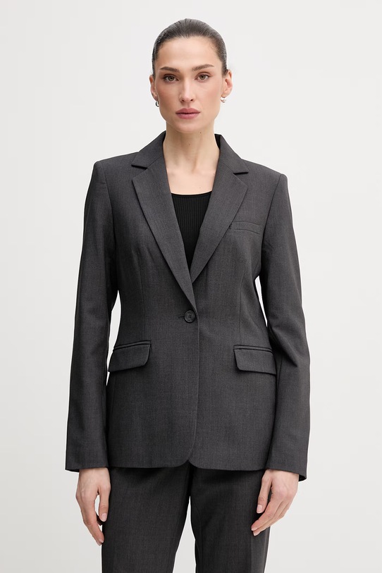 Dkny marynarka tkanina szary WYJT3602