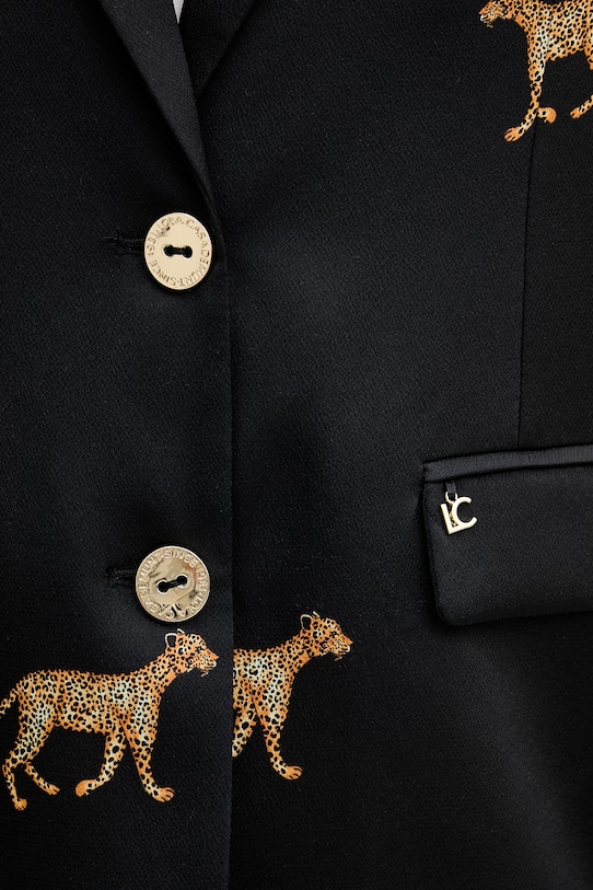 Lola Casademunt marynarka jednorzędowa damska LS2602024 czarny