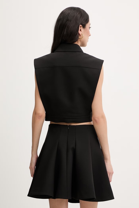 Odzież Karl Lagerfeld kamizelka jednorzędowa damska B2W14015 czarny