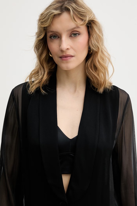 Karl Lagerfeld sako ženské s viskózou černá B2W14012