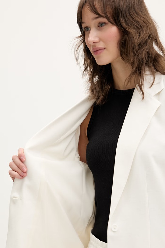 Karl Lagerfeld Jeans marynarka z domieszką lnu B2W14030