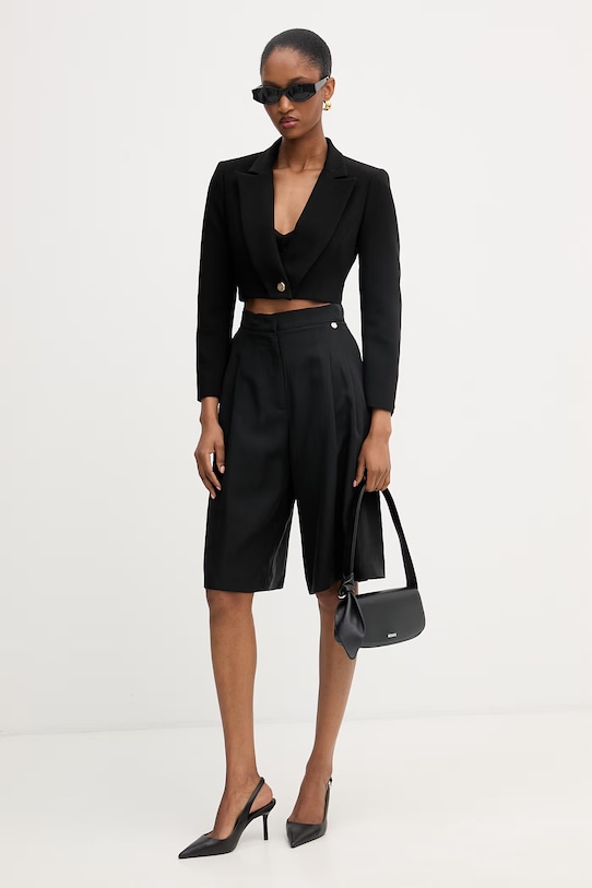 Morgan marynarka jednorzędowa damska VESPA.F czarny SS26