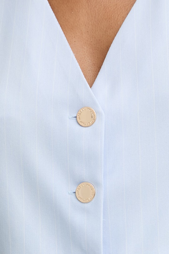 Morgan kamizelka jednorzędowa damska z wiskozy CALCI.F niebieski