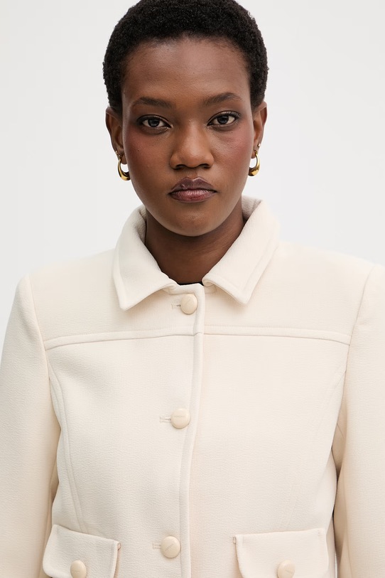 Morgan marynarka jednorzędowa damska beżowy VFOUDY