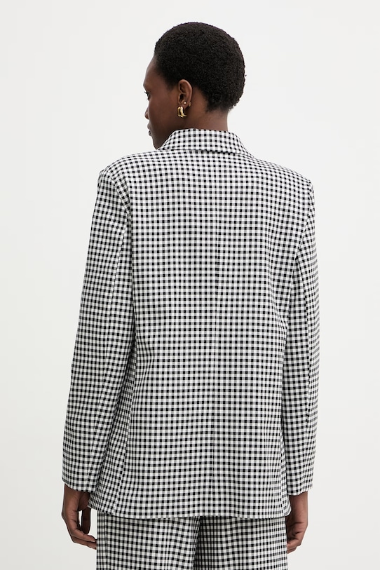 Odzież Morgan marynarka dwurzędowa damska z wiskozą VICHY.F czarny