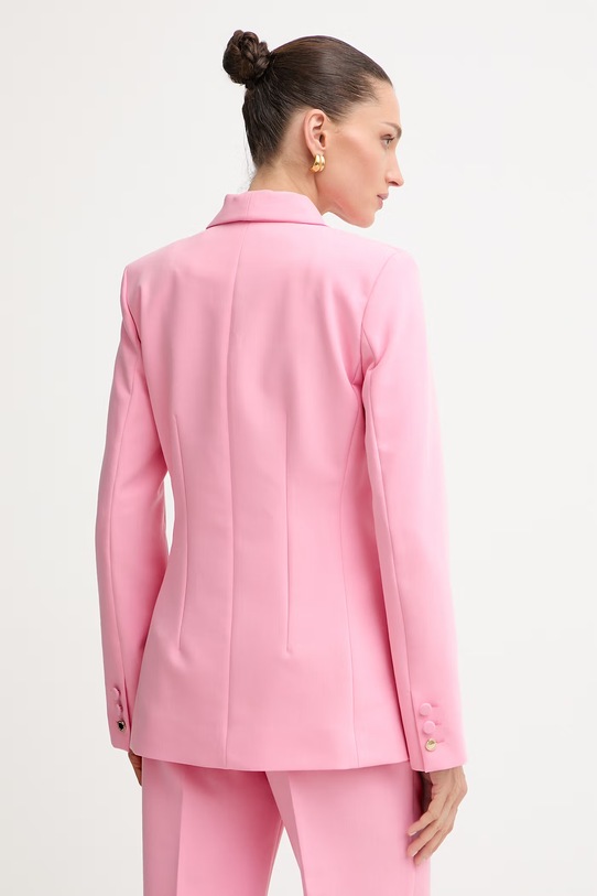 Odzież Morgan marynarka jednorzędowa damska z wiskozą VMAKI.F różowy
