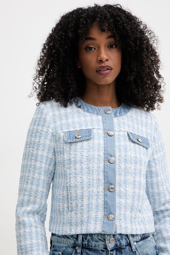 Morgan marynarka damska z bawełną niebieski VNIKI