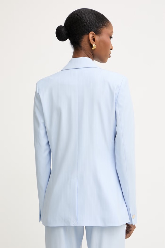 Odzież Morgan marynarka jednorzędowa damska z wiskozą VTYA.F niebieski