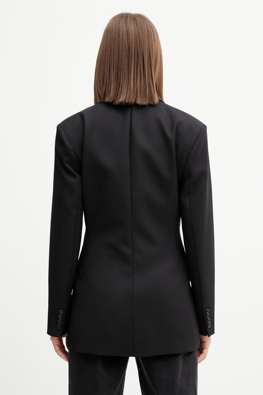 Odzież Anine Bing Aretha marynarka dwurzędowa z wełną damska A.01.12057 czarny