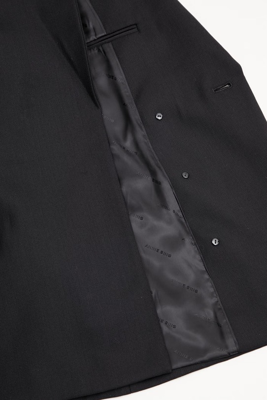 Anine Bing Aretha marynarka dwurzędowa z wełną damska A.01.12057 czarny