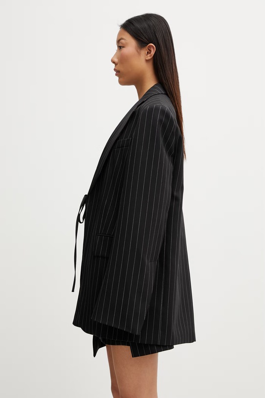 Sportmax dámske sako s vlnou Spxdivina 2612041051600 čierna SS26