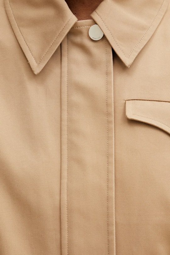 Sportmax Spxfinanza kurtka przejściowa damska bawełniana beżowy 2612041062600