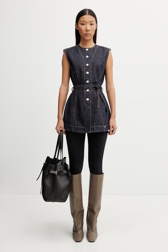 Sportmax Spddominio однобортний жилет джинсовий жіночий 2612161015600