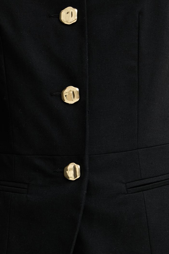 Morgan kamizelka jednorzędowa damska z wiskozy VAVA.F czarny