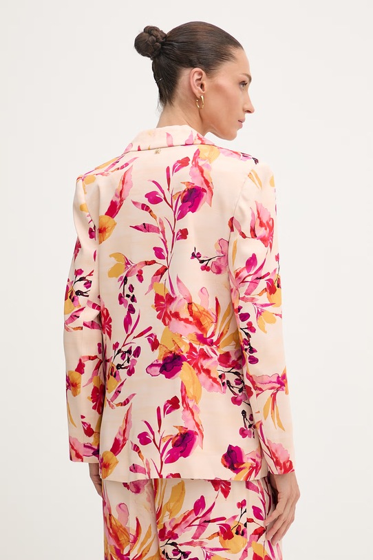 Odzież Lola Casademunt marynarka jednorzędowa damska z wiskozy MS2602012 beżowy