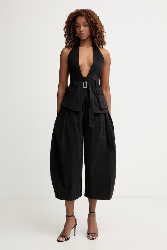 Haveone kamizelka damska z lyocellem LSO.Q003 czarny SS26