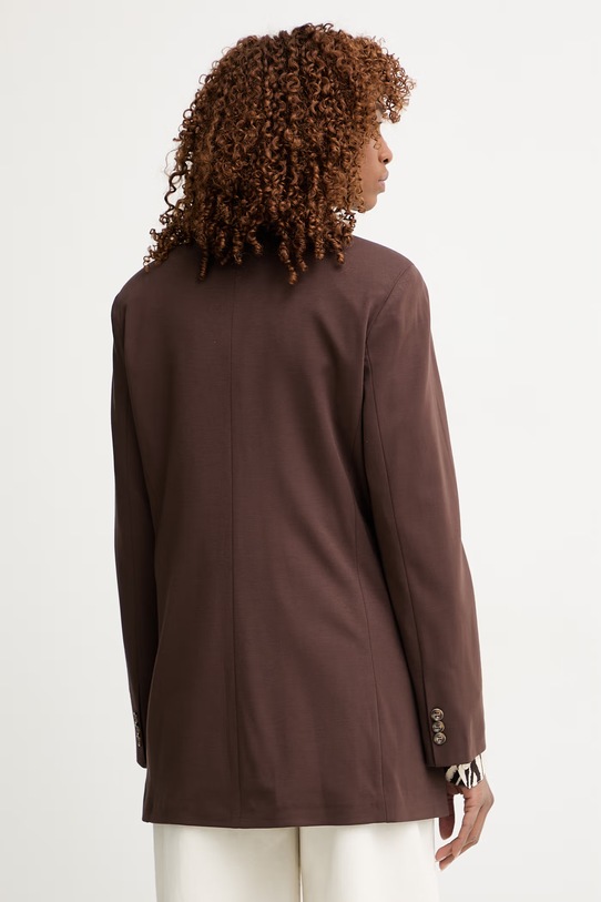 Odzież Haveone marynarka jednorzędowa damska JMI.Q002 brązowy