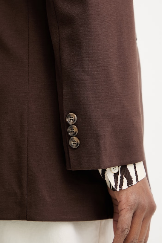 Haveone marynarka jednorzędowa damska JMI.Q002 brązowy