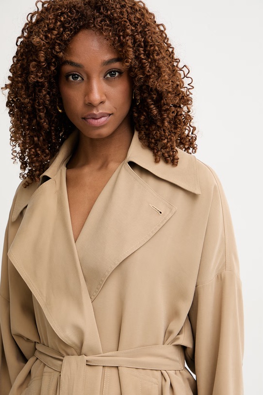 Haveone marynarka damska z wiskozą beżowy JGE.Q031