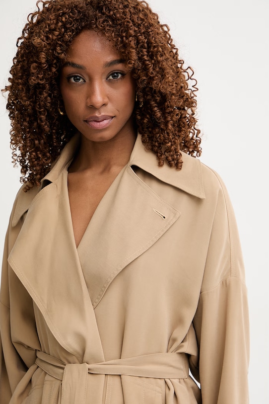 Haveone marynarka damska z wiskozą beżowy JGE.Q031