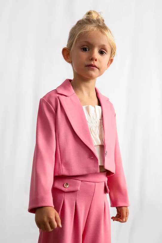 Детский пиджак Mayoral ткань розовый 3451.6A.Mini.PPY2