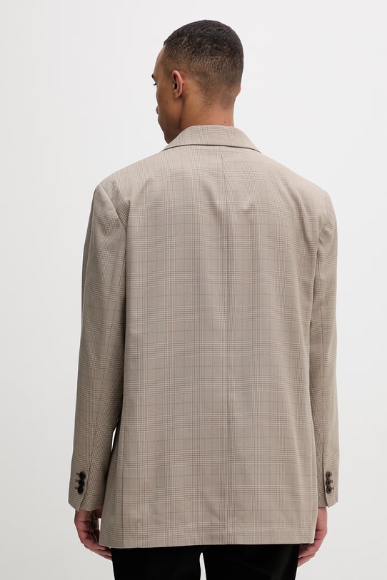 Abbigliamento Les Deux giacca monopetto da uomo con viscosa James 1001467 beige