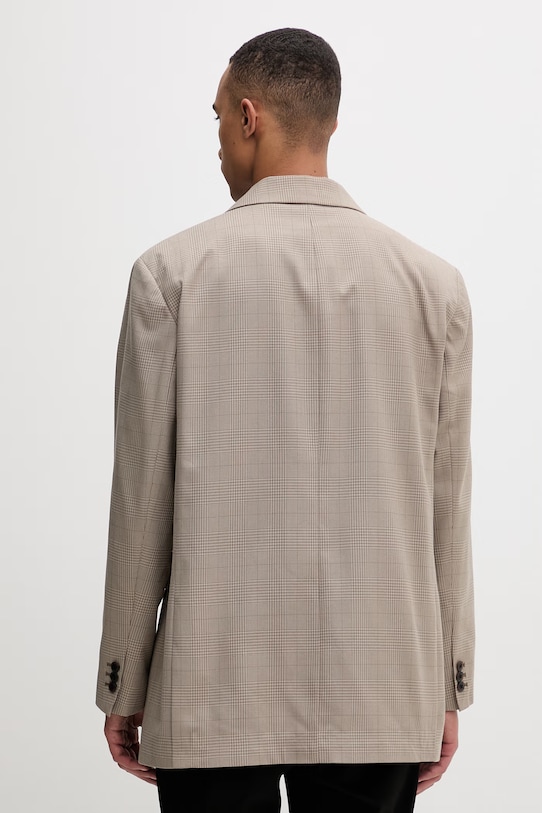 Abbigliamento Les Deux giacca monopetto da uomo con viscosa James 1001467 beige