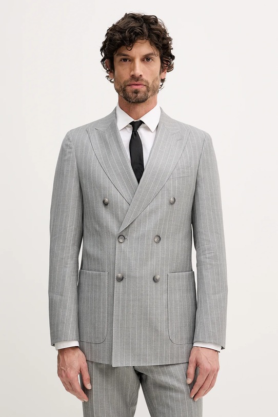 BOSS garnitur wełniany C-Huge-2pcs-DB-261 50557335 szary SS26