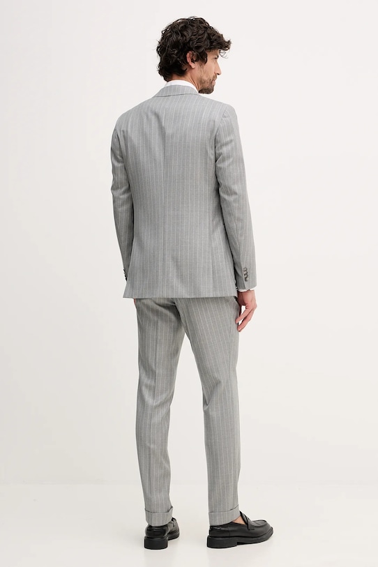 BOSS garnitur wełniany C-Huge-2pcs-DB-261 szary 50557335