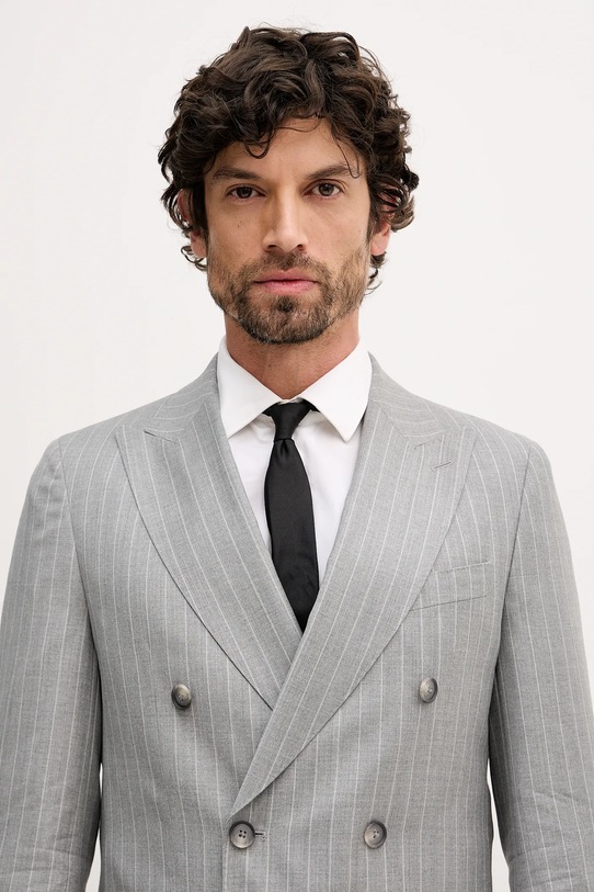 BOSS garnitur wełniany C-Huge-2pcs-DB-261 50557335 szary