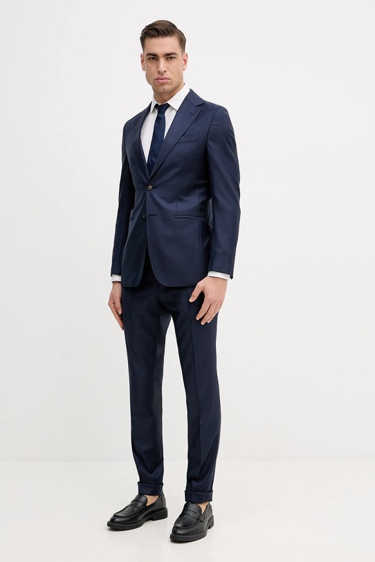 BOSS garnitur z dodatkiem wełny C-Huge-2pcs-261 tkanina granatowy 50558713