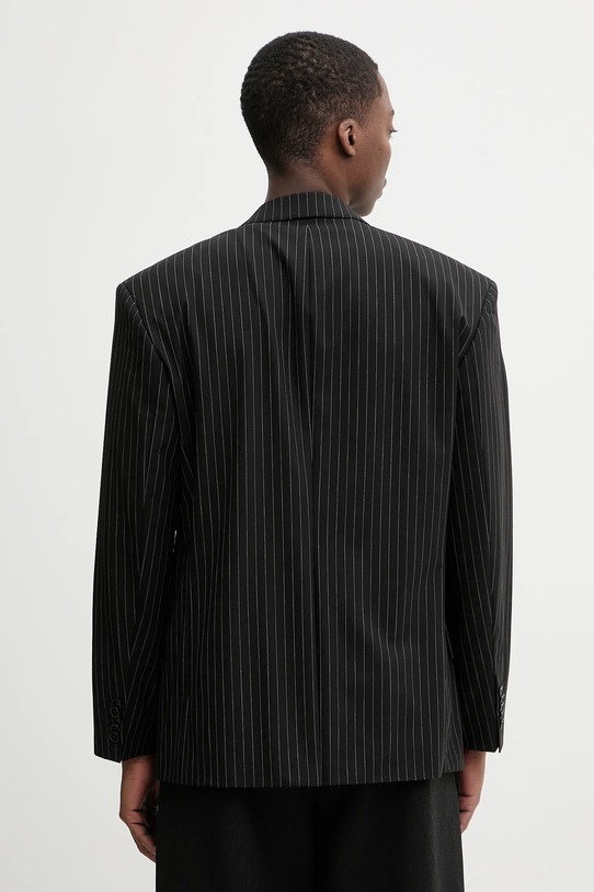 Ρούχα Σακάκι με προσθήκη μάλλινου υφάσματος HUGO 50554672 μαύρο