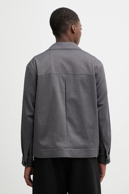 Odzież HUGO kurtka z dodatkiem wełny 50556701 szary