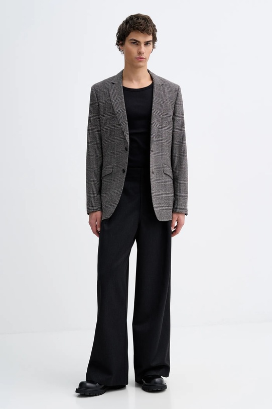 Rag & Bone marynarka wełniana RV1D25F4MWO szary SS26