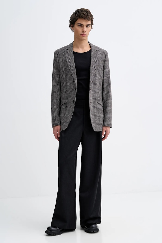 Rag & Bone marynarka wełniana RV1D25F4MWO szary SS26