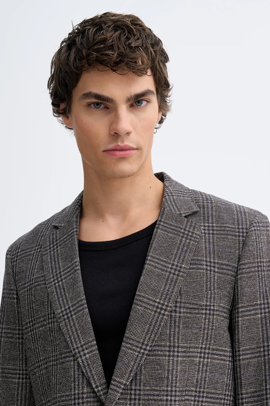 Rag & Bone marynarka wełniana szary RV1D25F4MWO